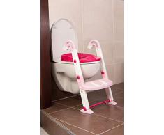 Rotho Babydesign KidsKit 3-in-1 Toilettentrainer, Ab 18-36 Monate, 41,5 x 25 x 67 cm, Rosa/Weiß, 600060257