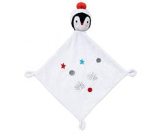 BabyCalin BBC801904 Flache Bettdecke, 25cm, Pinguin, mehrfarbig, 1 Stück