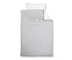 bemini Jersey Bett Bezug (100 x 140 cm, mixed grau, Stary)