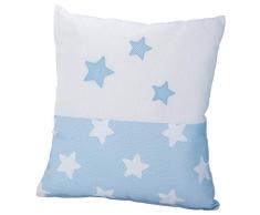 Kissen bestickt (30 x 30 cm) NOVA blau