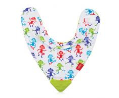 Nûby Bandana-Lätzchen mit Beißring am Rand, 3 m, Grün