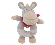 Bieco 02015008 Baby Ringrassel Esel Donkey Darling Rassel ca. 14 x 8 x 19 cm grau