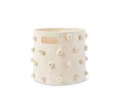 Pehr Bin Pom Pom Korb, groß, Ecru