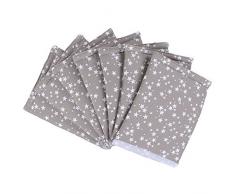 babybay Nestchen Ultrafresh Piqué passend für Modell Maxi, Boxspring, Comfort, Mini und Midi, taupe Sterne weiß