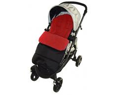 Fußsack/COSY TOES kompatibel mit Jane Rider Kinderwagen Fire Rot
