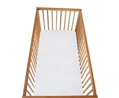 Cosing 332-101-01 Baby Spannbettlaken/ Spannbetttuch Frottee Für Kinderbett, weiß