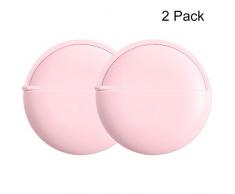 Local Makes A Comeback Aufbewahrungskiste für Medikamenten, rund, mit Versiegelung, 2 Packungen (Rosa)