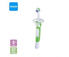 MAM Training Brush Kinder Zahnbürste mit langem Griff, 5+ Monate, grün