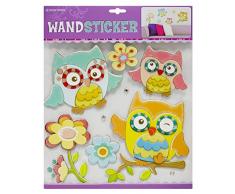 Edition Trötsch 39255 Wandsticker Eulen mit Glitzer