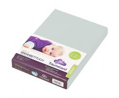 Träumeland TT02153 Spannbetttuch Jersey mint, 60 x 120 + 70 x 140 cm, mehrfarbig