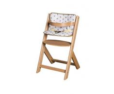 Schardt Hochstuhl Domino III Natürliche mit Sitzkissen, Big Stars beige