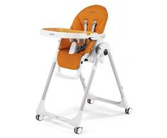 Peg Perego H3PPZ2ARAN Hochstuhl Prima Pappa Zero 3, arancia lederimitat