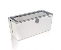 Reer 78020 CableGuard Kabelbox - kindersicheres Kabelmanagement für Kabel und Mehrfachsteckdosen, weiß