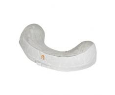Ergobaby Stillkissen inkl. Bezug Grau, Natural Curve Falling Feathers, Füllung aus formstabilem Schaum, Ergonomisch, NPAFEATHERLD
