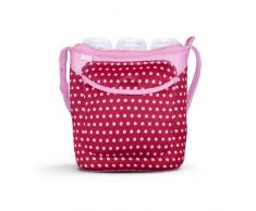 Built NY Tragetasche für 3 Flasche, Baby Pink Mini Dots