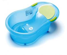 dBb-Remond 306246 Baby Badewanne mit eingebauten Baby Stuhl transluzent blau 0–6 Monate