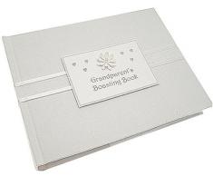 White Cotton Cards Fotoalbum, AufschriftGrandparents Boasting Book, Blumendesign
