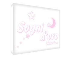 Feel Good Art SWT1216 – 01It Bild auf Leinwand Wand in Frühstücksflocken 40 x 30 x 4 cm Rosa (hell)