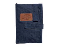 HOPPEDIZ Wickelmax - Dein Wickeltisch für unterwegs - Design Dark Denim