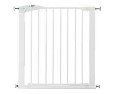 Munchkin Maxi-Secure Tür-/Treppenschutzgitter mit Druckbefestigung, 76 - 82 cm, maximum 117 cm mit Verlängerung, weiß