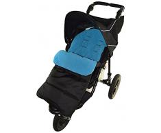 Fußsack/COSY TOES kompatibel mit Jane Slalom Kinderwagen Ocean Blau