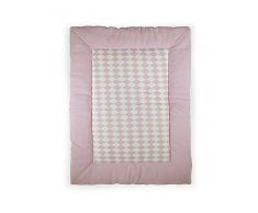 Jollein 017-513-65070 Krabbeldecke, 80 x 100 cm, Mini waffle vintage, pink