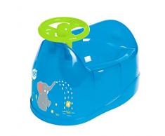 dBb Remond Baby Kindertöpfchen Décor Elefant mit Lenkrad blau transparent