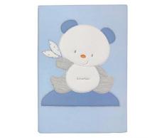 Andy & Helen 2/507cd03 _ C Decke Wiege bestickt Fleece, Hellblau