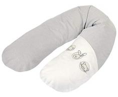 Kuli-Muli 3451 Überzug Stillkissen 215 x 40 Petits Animaux, grau