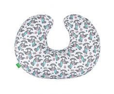 LULANDO Minky Still- und Lagerungskissen Nackenkissen (55 x 42 cm) für Babys und Erwachsene. Ideal auch für Kinder und als Reise-Kopfkissen. Farbe: Mint - Rocking Horse