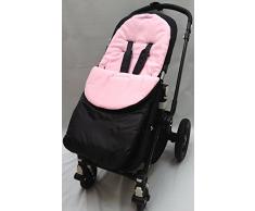 Fußsack, kompatibel mit Kinderwagen, Buggy, Babywagen, Rosa