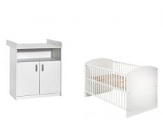 Schardt 10 517 02 00 Sparset 2 - teilig Classic White bestehend aus, Kombi - Kinderbett, 70 x 140 cm