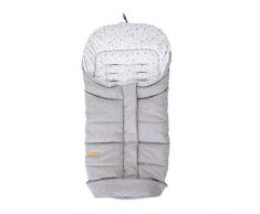 Domiva Fußsack Outdoor Innen Imp Sterne Grau 100 cm