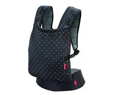 Infantino Zip Travel Babytrage, Reise-Babytrage, Baby Carrier, schwarz