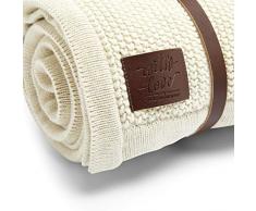 The Little Green Sheep Baby-Decke, gestrickt, Fleece