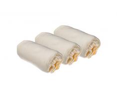 3 Spannbetttücher Baumwolle für Kinderbett 70 x 140 – 8 Farben erhältlich (natur)