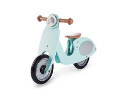 Pinolino Laufrad Vespa Wanda, Laufrad Holz, unplattbare Bereifung, Sattel 3-fach höhenverstellbar, für Kinder von 3 – 5 Jahren, mint