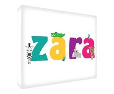 Feel Good Art lhv-zara Galerie verpackt Leinwandbild für Kinderzimmer, die Solide Front Panel (groß, 40 x 60 x 4 cm)