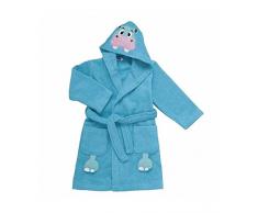 Chicco Bademantel Frottee Hippo 24m+, blau