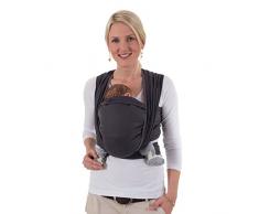 HOPPEDIZ Baby-Tragetuch, inklusive Bindeanleitung, London grau 3,70 m