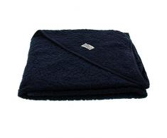Pippi Baby Jungen Badetuch mit Kapuze, Bio-Baumwolle, 83x83 cm, Farbe: Dunkelblau, 4306