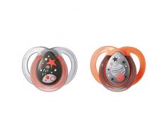 Tommee Tippee Schnuller Night, Symmetrische und kiefergerechte Form, 0-6 Monate, Leuchten im Dunkeln, 2er Set