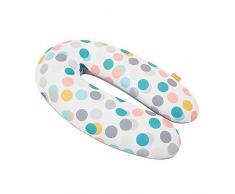 Badabulle Stillkissen & Schwangerschaftskissen Dots, inkl. Bezug, ergonomische Form, 150 cm