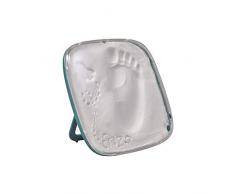 Baby Art One Step Geschenkbox zur Geburt oder Taufe, Hello Baby Treasure mit Hand oder Fußabdruck zum aufstellen oder aufhängen, galactic green, grün