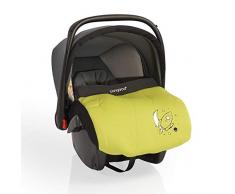 CANGAROO YKO705 Kindersitz Babyschale Apollo Gruppe 0+ (0 bis 13 kg) YKO-705 mit Sonnendach, Fußsack, grün