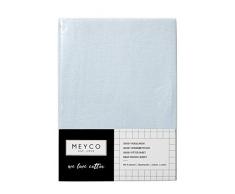 Meyco 563003 Jersey Spannbetttuch, Hellblau, 40x80/90cm (Wiege)