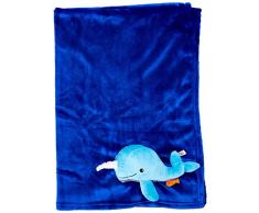 Zoocchini Buddy Kinderwagendecke, Wal/Aqua