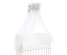 babybay Himmel Organic Cotton mit Schleife passend für alle Modelle, weiß Sterne blau