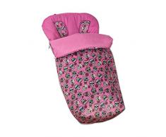 Babyline Lovely Skull Fußsack, für Erwachsene, unisex, Fuchsia