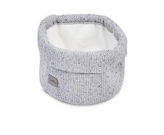 Jollein Wickelunterlage Bezug Korb Konfetti Strick Grau Korb Konfetti Strick Grau von